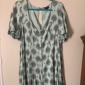 Torrid Light Blue Knee Length Dress